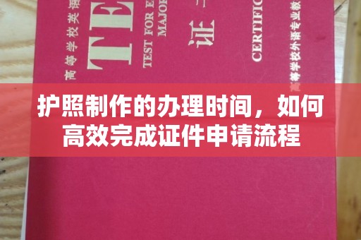 南阳护照制作的办理时间，如何高效完成证件申请流程