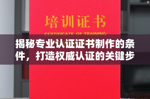 南阳揭秘专业认证证书制作的条件，打造权威认证的关键步骤