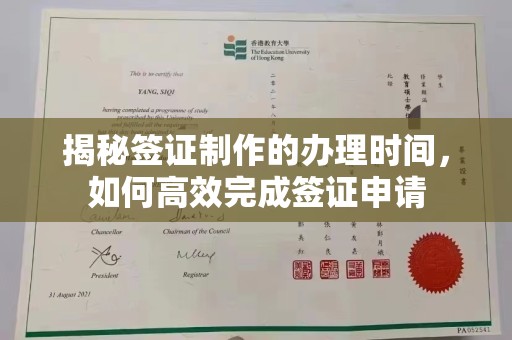 南阳揭秘签证制作的办理时间，如何高效完成签证申请