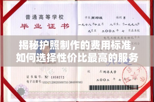 南阳揭秘护照制作的费用标准，如何选择性价比最高的服务？