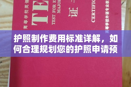 南阳护照制作费用标准详解，如何合理规划您的护照申请预算